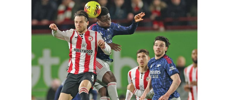 Arsenal's Premier League title bid takes a hit at Brentford