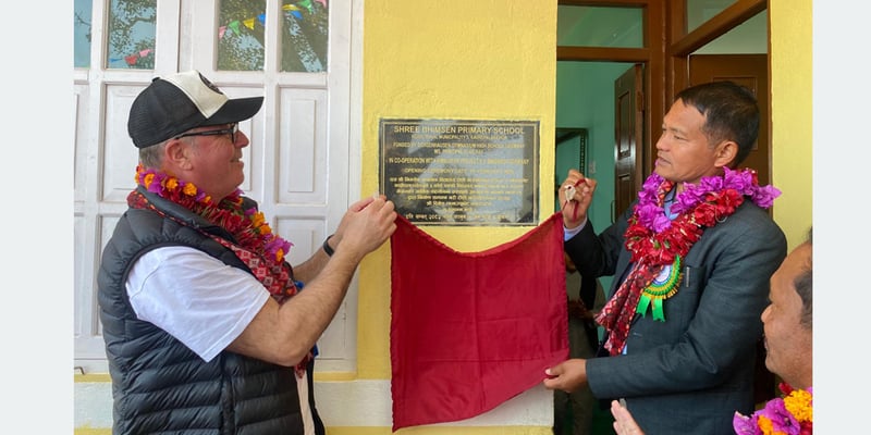 School building built with support from German students