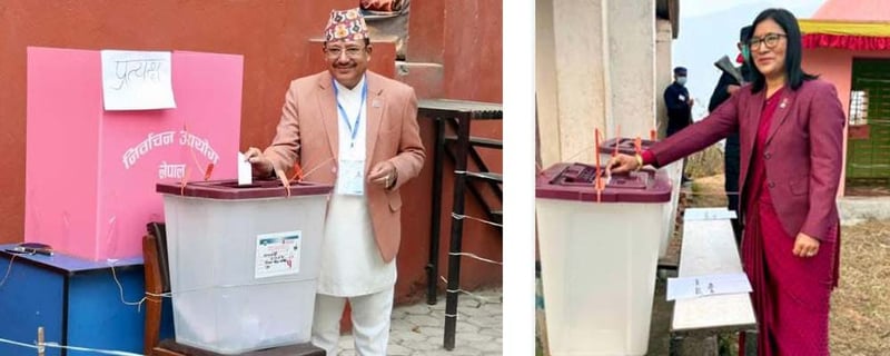 EC Commissioners cast vote