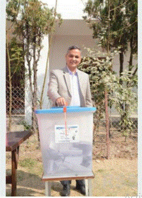 Home Ministry team monitoring voting