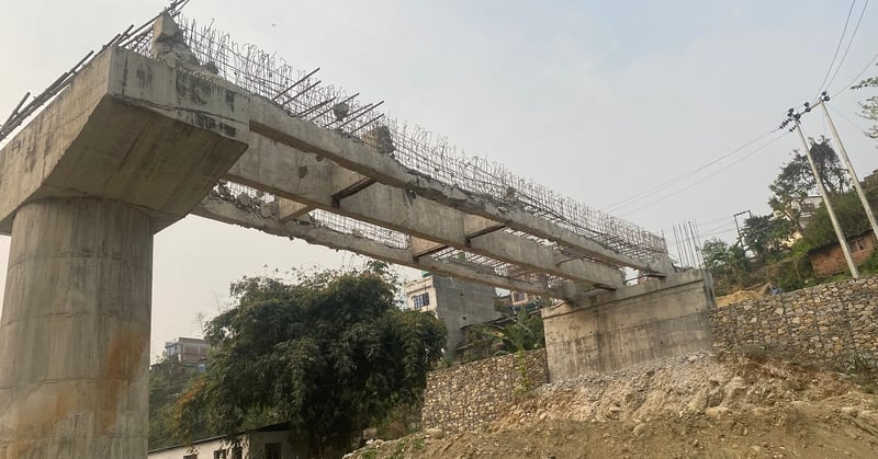 Bridge reconstruction starts after demolishing substandard structure