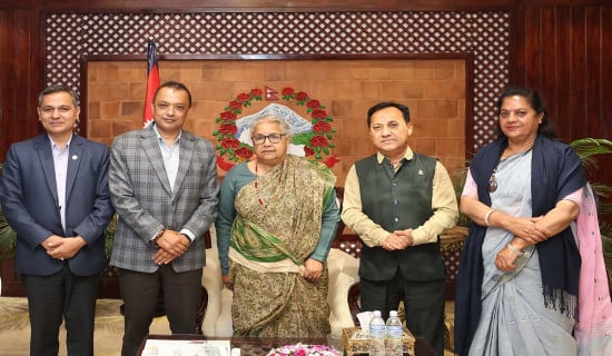 NC President Thapa calls on PM Karki