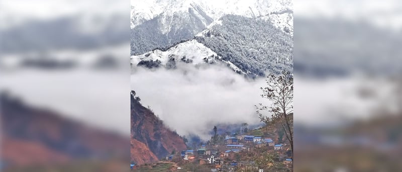 Snowfall hits highland areas of Kalikot