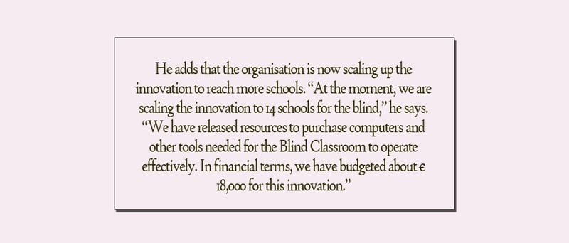 AI Boon For Blind Students