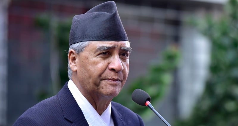 NC outgoing president Deuba leaves for Hong Kong from Singapore