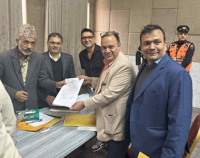 एनआरएनए अध्यक्षमा हेमराज शर्माको उम्मेदवारी दर्ता