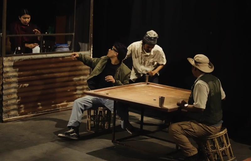 'साधना घर' मा नाटक 'भट्टी टेल्स्' को रिहर्सल, पुस १६ देखि मञ्चन