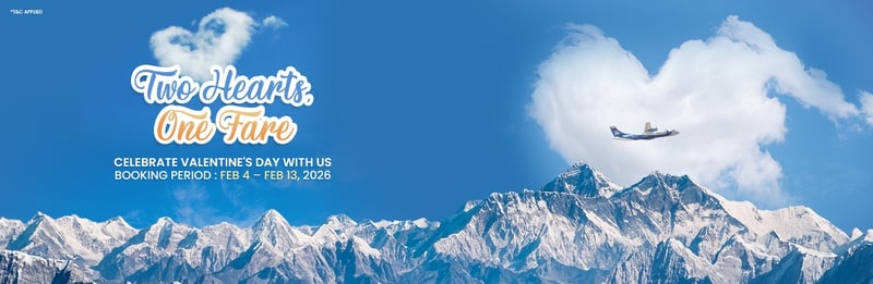 यस्तो छ बुद्ध एयरको प्रणय दिवस विशेष अफर