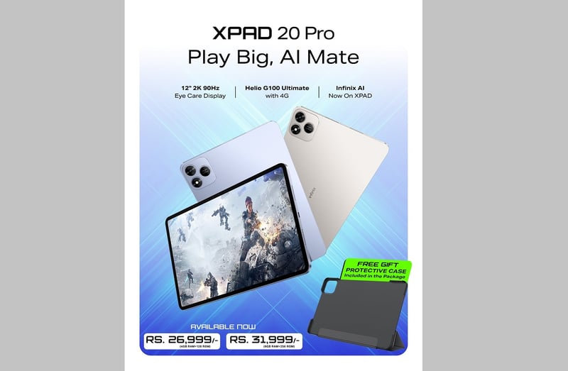 इन्फिनिक्सले नेपालमा ल्यायो 'एक्स प्याड २० प्रो'