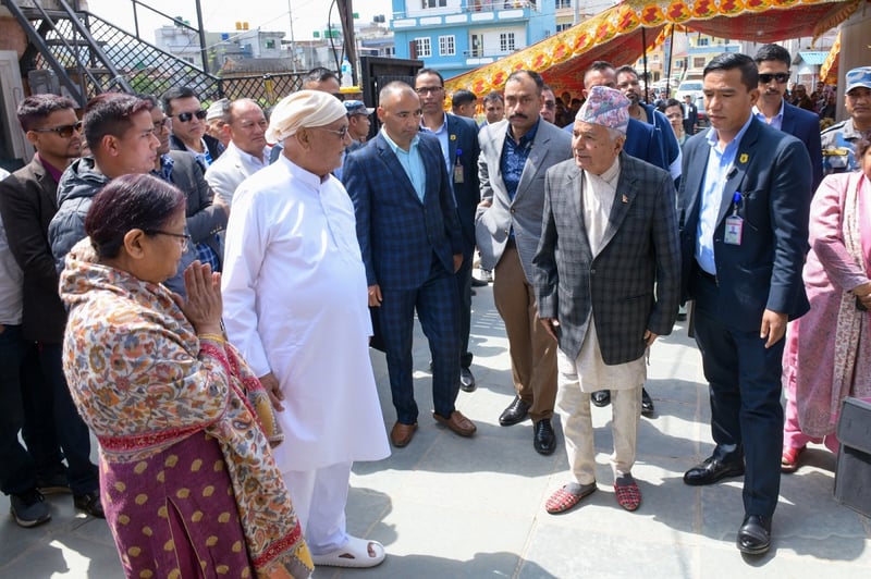 ओलीलाई समवेदना दिन गुण्डु पुगे राष्ट्रपति पौडेल