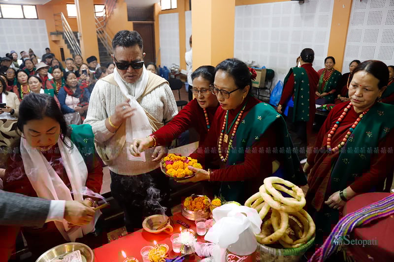 गुरूङ समुदायले मनायो 'माङी त्हि' पर्व (तस्बिरहरू)