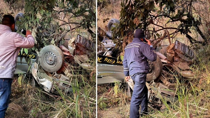 भीमफेदी-कुलेखानी सडकमा जीप दुर्घटना हुँदा ६ जनाको मृत्यु