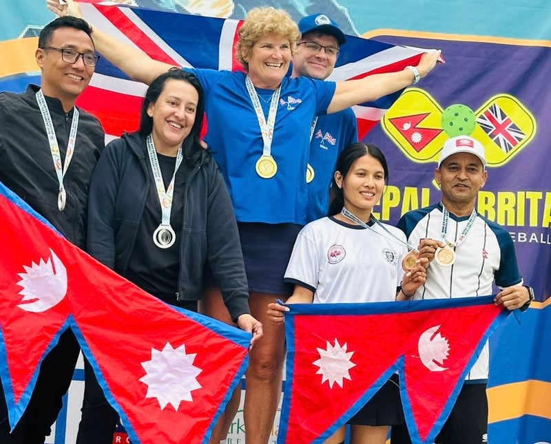 नेपाल–बेलायत मैत्रीपूर्ण पिकलबल प्रतियोगिता सम्पन्न