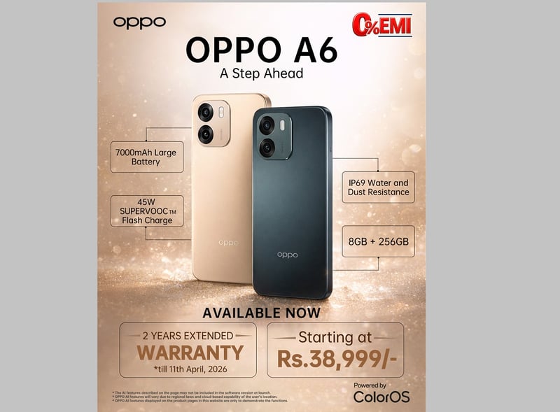 'ओपो ए६' नेपाली बजारमा सार्वजनिक, के छन् विशेषता?