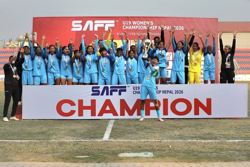 साफ यु–१९ महिला च्याम्पियनसिप- बंगलादेशलाई हराउँदै भारतले जित्यो उपाधि