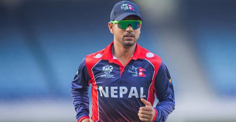 इंग्ल्याण्डविरूद्ध नेपाललाई तेस्रो सफलता, सन्दीपले लिए विकेट