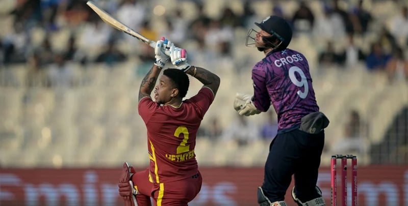 नेपालको समूहमा रहेको वेस्ट इन्डिजले स्कटल्याण्डलाई दियो १८३ रनको लक्ष्य
