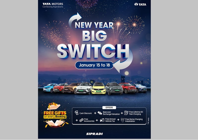 नयाँ वर्षको अवसरमा टाटाको 'बिग स्विच' अफर