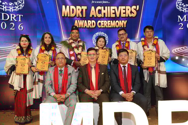 नेशनल लाईफको एमडीआरटी कार्यक्रम सम्पन्न, ८३ जना अभिकर्ताहरु सम्मानित