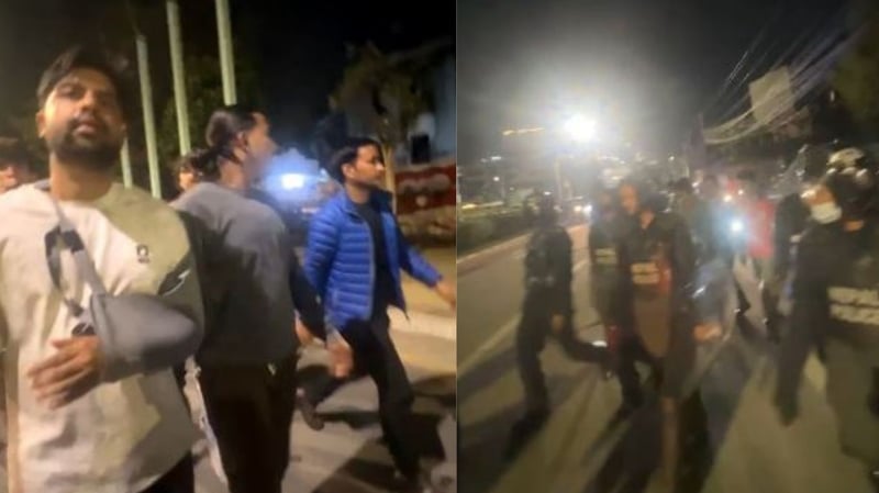 संसदीय दलको नेता चयनप्रति असन्तुष्टि जनाउँदै एमाले सम्बद्ध युवाहरू विराेधमा