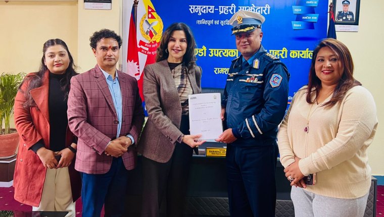 आन्दोलनबाट क्षतिग्रस्त यातायात व्यवस्था विभाग र ट्राफिक प्रहरी कार्यालयलाई नाईमाको सहयोग