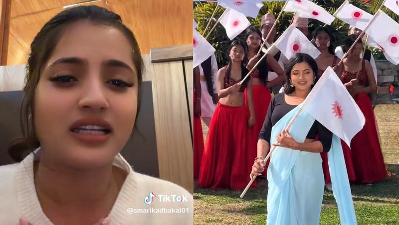 एमालेको गीतमा अभिनय गरेपछि ट्रोल हुने डर, स्मारिका भन्छिन्- माफी दिनुहोला, गल्ती गरिहालेँ