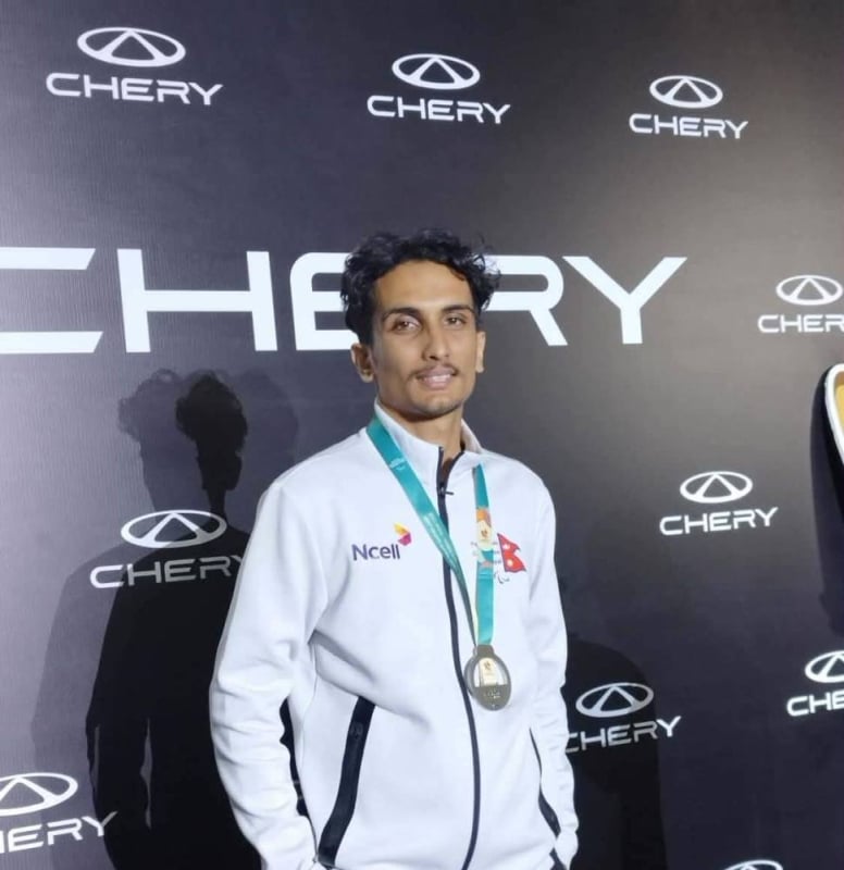 Nepal's Swikrit Neupane clinches Silver at Asian Youth Para Games