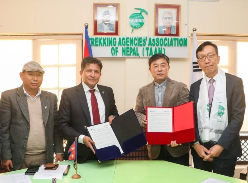 TAAN, KATA sign MoU to boost Nepal-Korea tourism ties