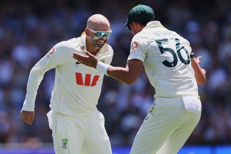 Lyon moves to second on Australia's all-time bowling list. England struggles in 3rd Ashes test
