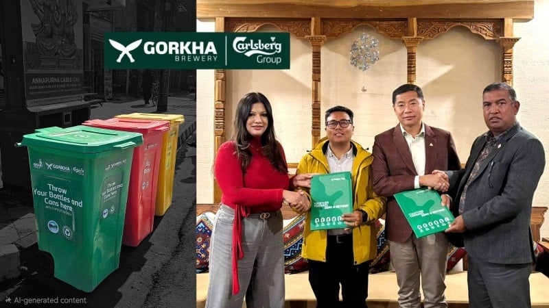 Gorkha Brewery leads clean-up drive at Pokhara Street Festival