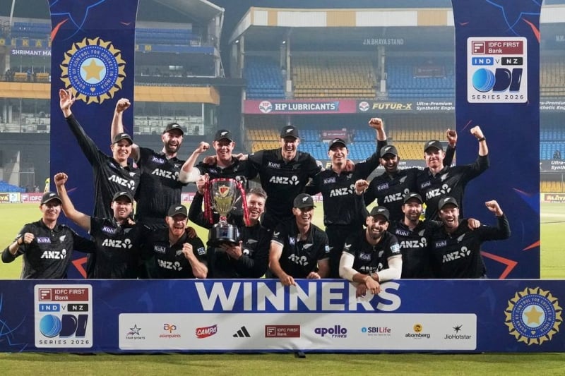 New Zealand wins its first ODI bilateral series in India despite Kohli's century