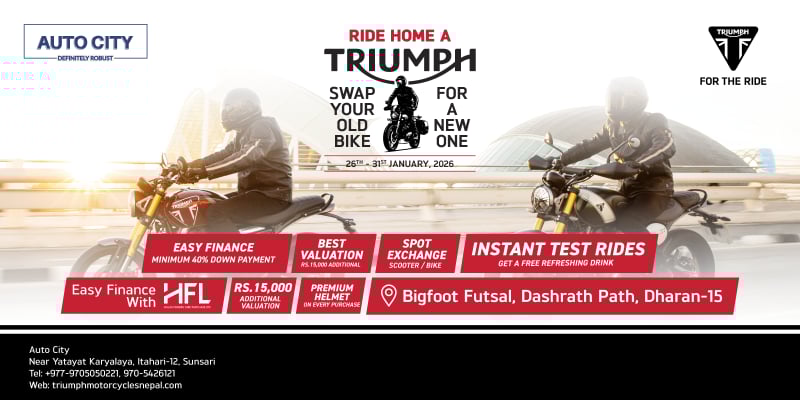 Triumph Motorcycle Exchange Camp begins in Itahari