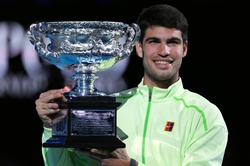 Carlos Alcaraz beats Novak Djokovic to become the youngest man to complete a career Grand Slam