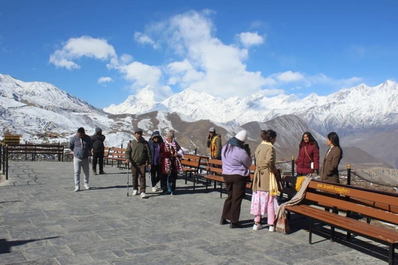 Winter tourist arrivals surge in Mustang