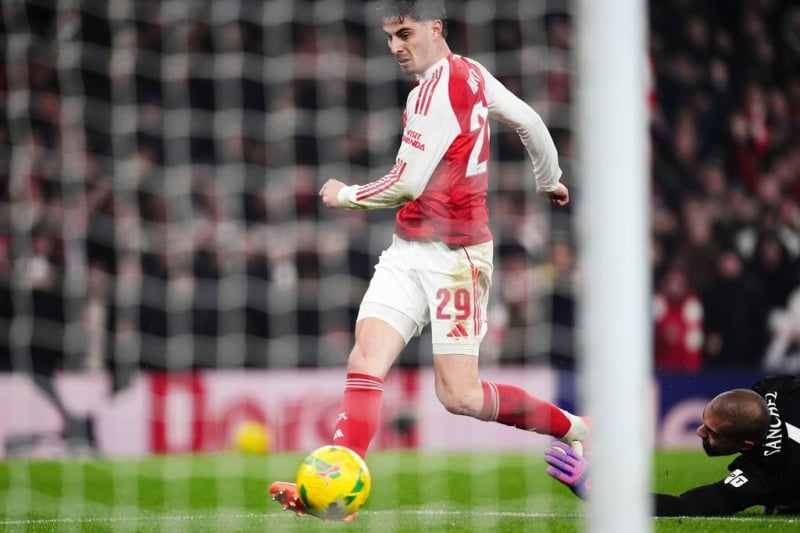 Havertz sinks former club as Arsenal reaches English League Cup final by beating Chelsea