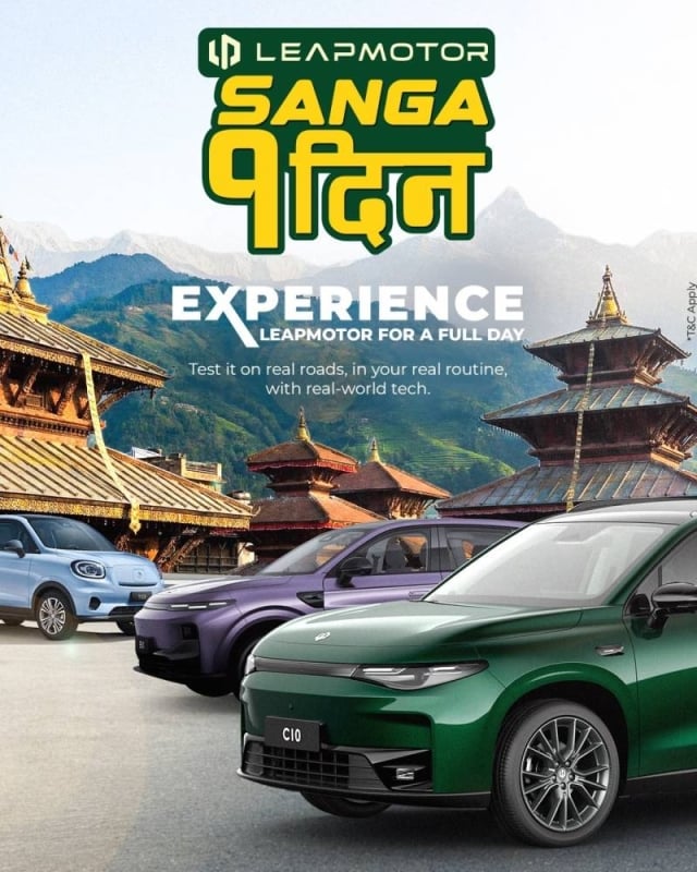 Leapmotor Nepal launches 'Leapmotor Sanga 1 Din' Campaign for extended ev test drives