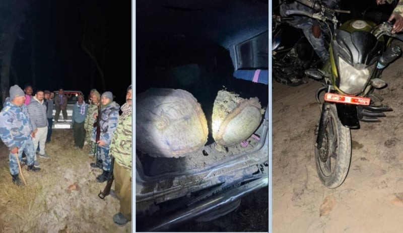 Illegal Sal timber, vehicle, motorcycle seized in Rautahat