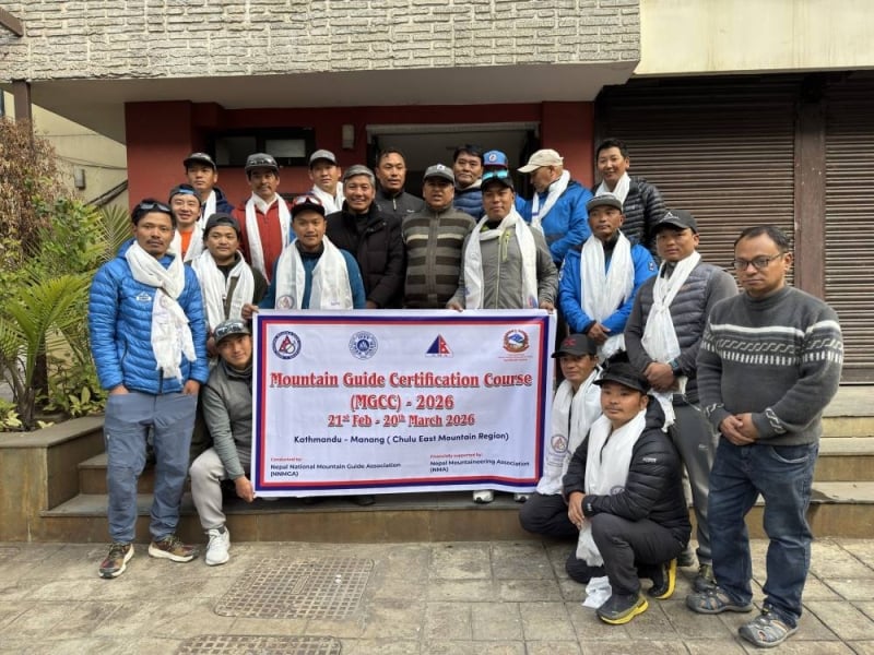 Eight aspirant guides undergo IFMGA Diploma Training in Manang