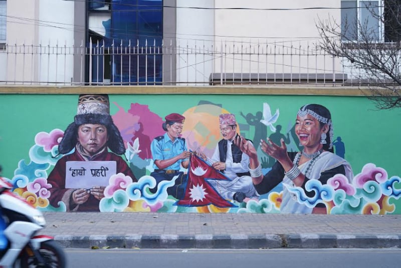Nepal Police, Freedom Studio unveil mural to promote police–citizen relations