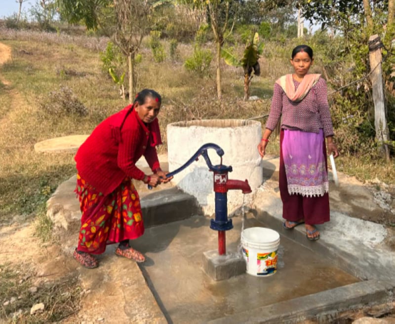 Hand pumps transform lives in Teliya, Dang