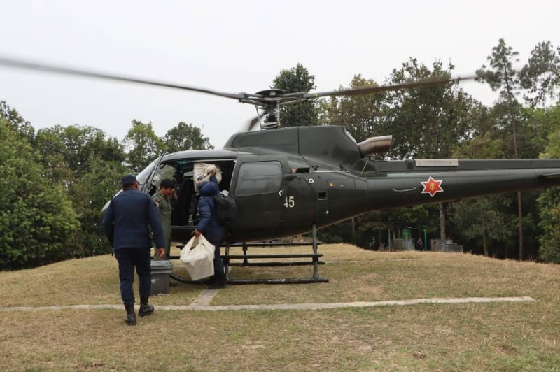 Ballot papers in three mountainous districts remain to be transported