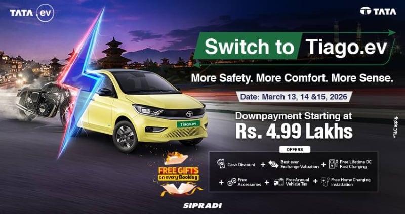 Tata Motors launches 'Switch to Tiago EV' exchange campaign in Nepal