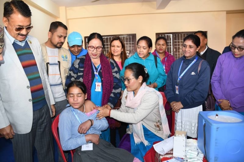 4,617 people administered vaccination against measles in Dhorpatan