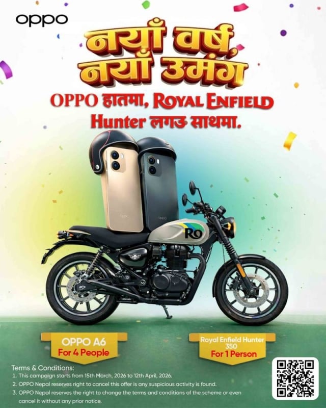 OPPO launches Nepali New Year Campaign with weekly prizes and grand bumper reward