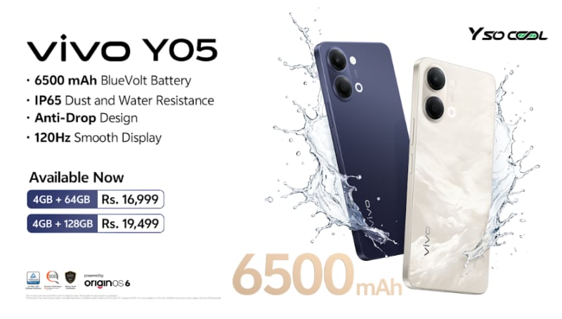 vivo launches Y05 smartphone with 6500mAh battery