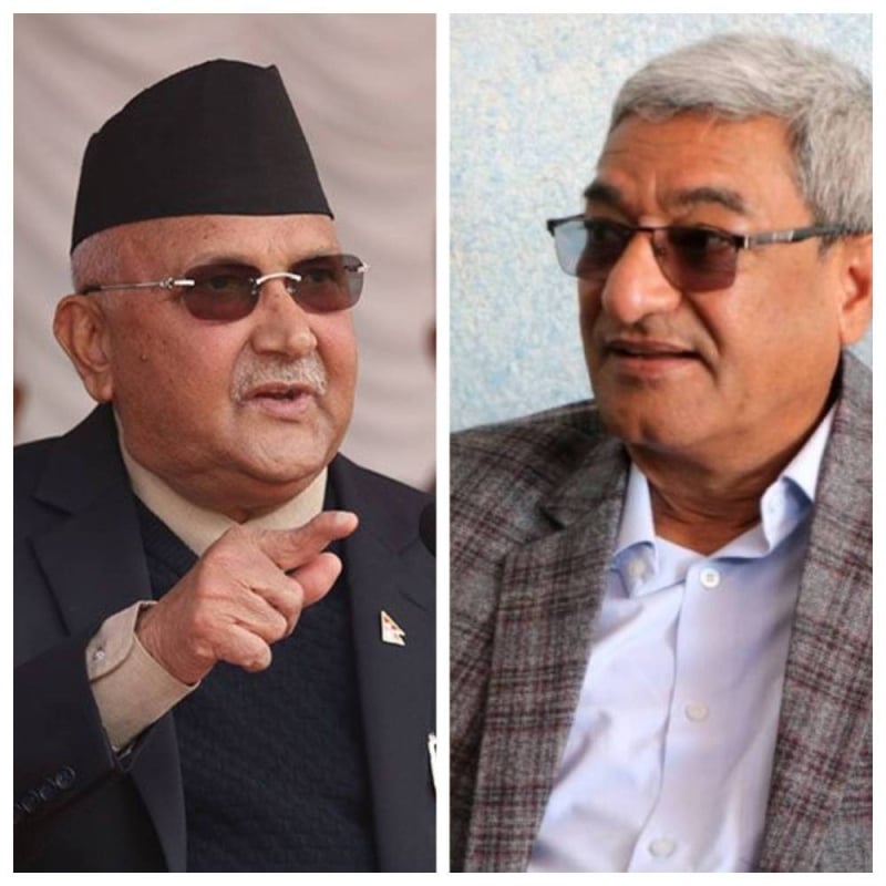 Ex prime minister Oli and home minister Lekhak arrested
