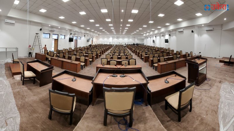 संसद भवन अझै अधुरै, सपथका लागि चिटिक्क पारियो वैकल्पिक कक्ष (फोटो फिचर)