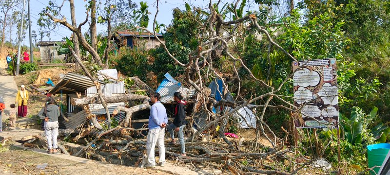 पछिल्लो २४ घण्टामा विपद्का घटनामा ४ जनाको मृत्यु, २ करोड भन्दा बढी क्षति