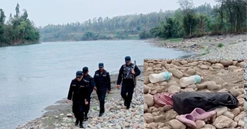 सुर्खेतमा दुई छोराछोरीसहित आमा सम्पर्कविहीन, भेरी नदी किनारमा भेटिए चप्पल र मोबाइल
