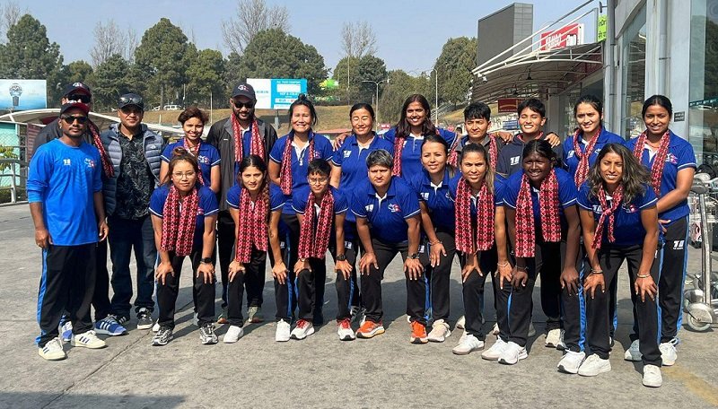 एशिया कप राइजिङ स्टार्स प्रतियोगिता खेलेर राष्ट्रिय महिला क्रिकेट टोली स्वदेश फर्कियो